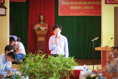 7. Đồng chí Lê Hồng Quang - TVHU, Phó Chủ tịch TT UBND huyện phát biểu chỉ đạo tại buổi làm việc.jpg